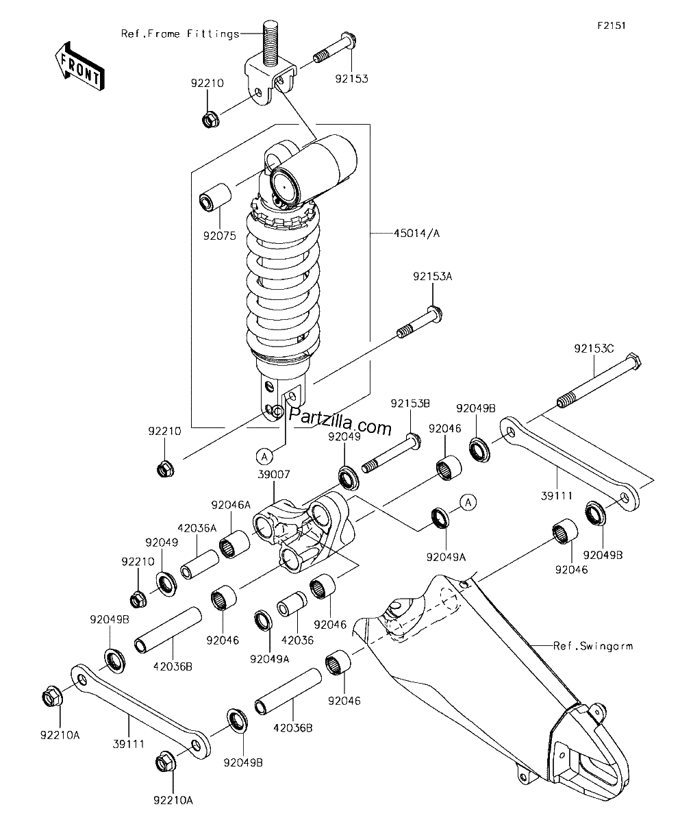 Diagrama de SUSPENSION SHOCK ABSORBER