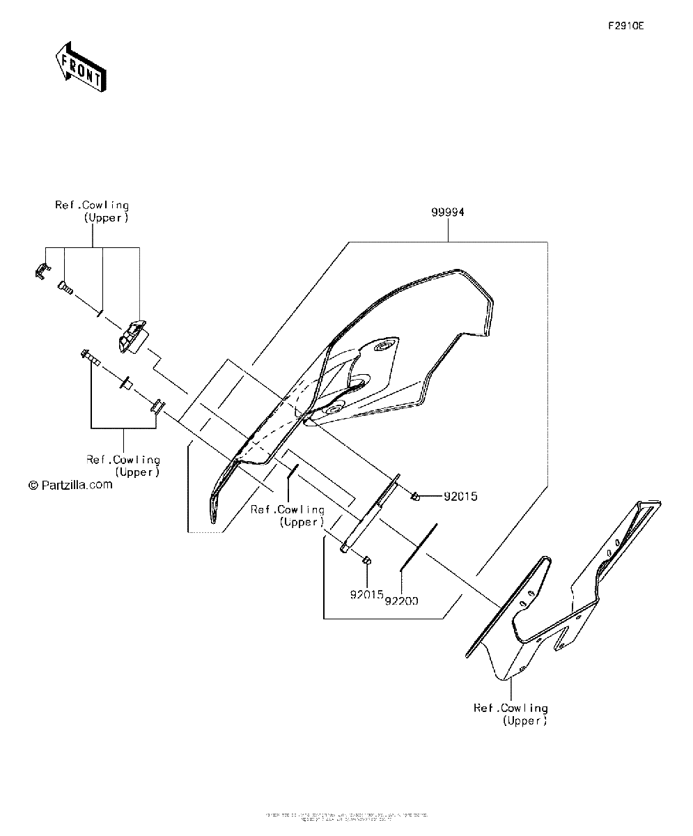 Diagrama de ACCESSORY WINDSHIELD LARGE