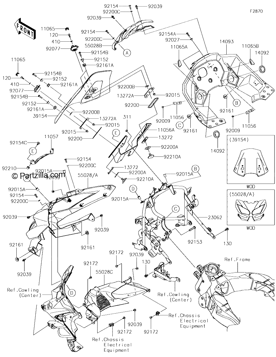 Diagrama de COWLING UPPER