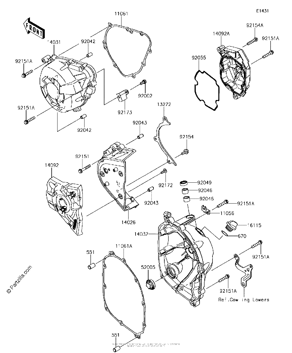 Diagrama de ENGINE COVER S