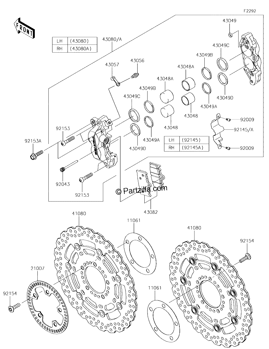 Diagrama de FRONT BRAKE