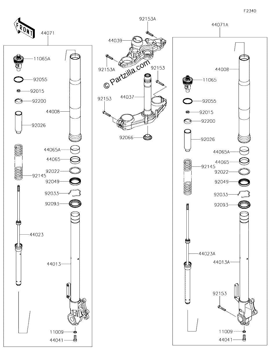Diagrama de FRONT FORK
