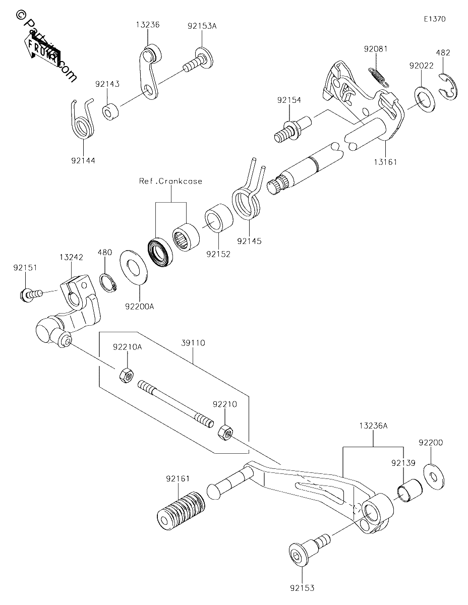 Diagrama de GEAR CHANGE MECHANISM