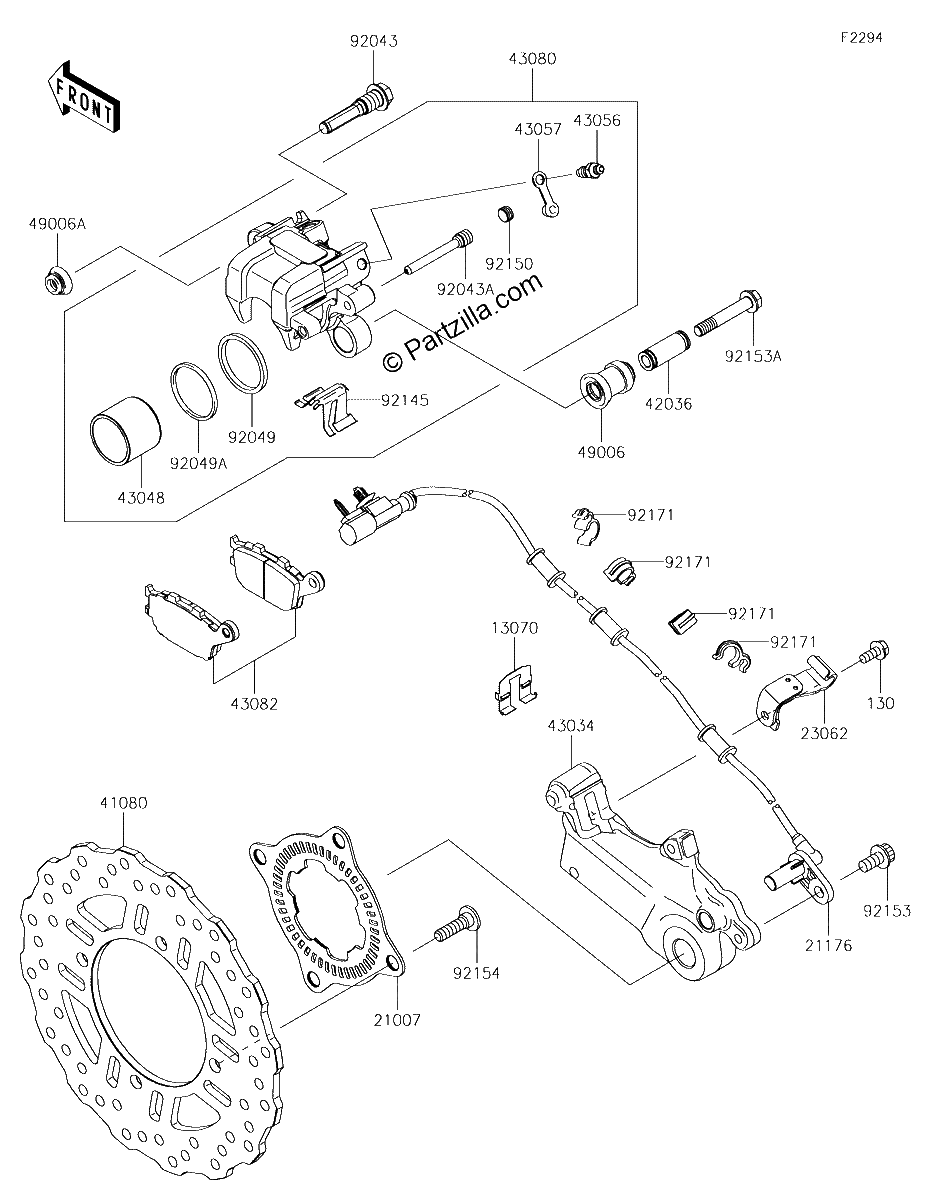 Diagrama de REAR BRAKE