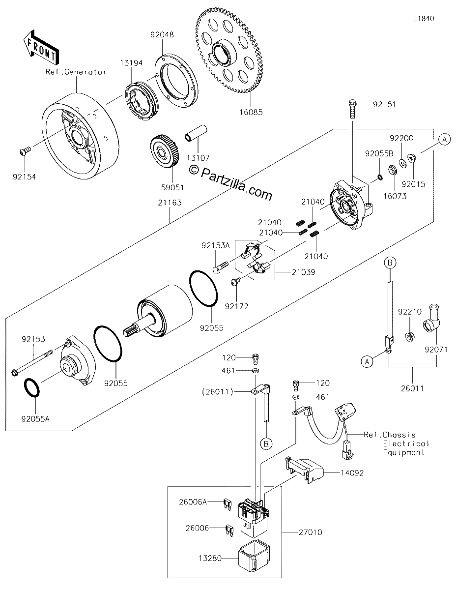 Diagrama de STARTER MOTOR
