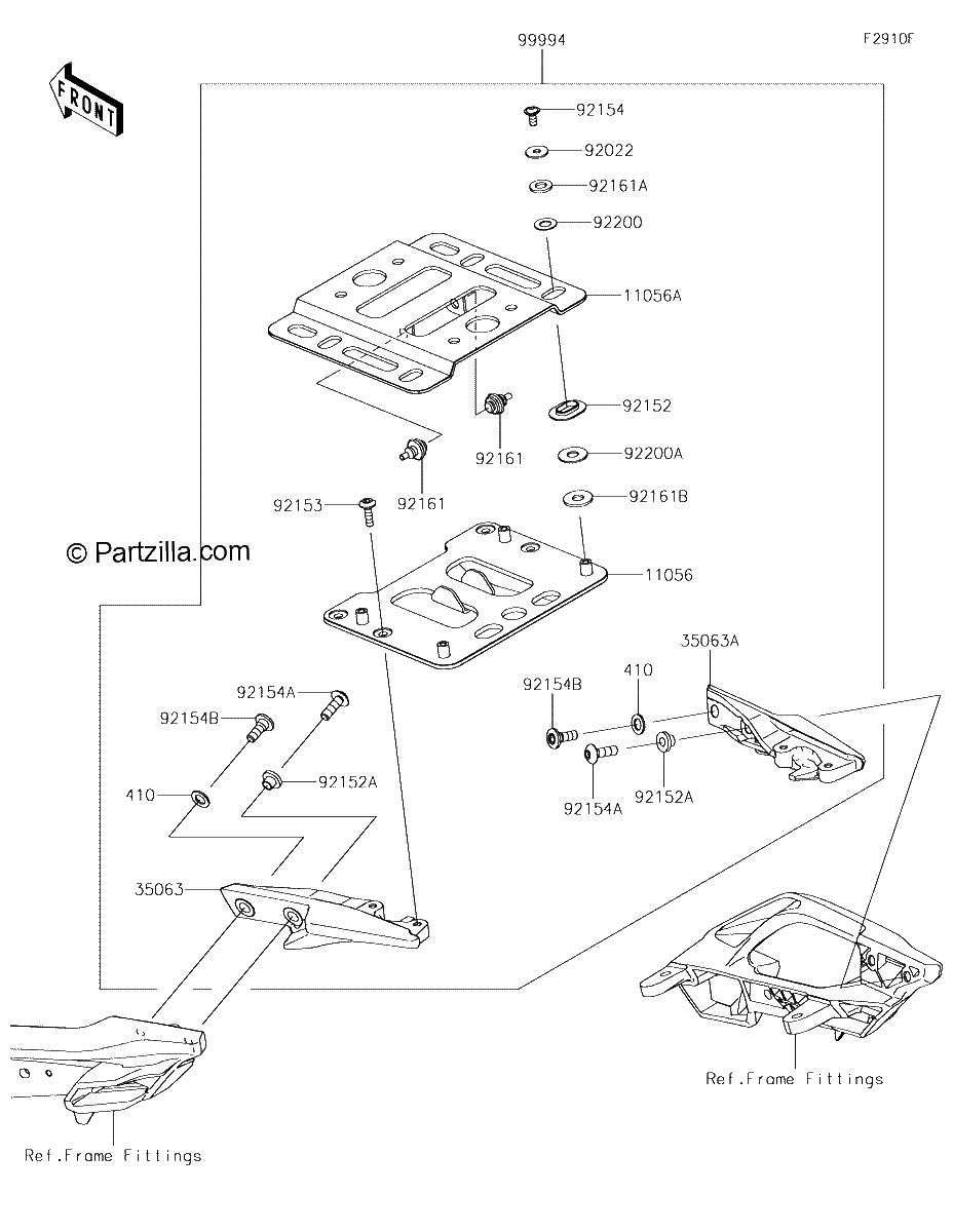 Diagrama de ACCESSORY TOPCASE BRACKET