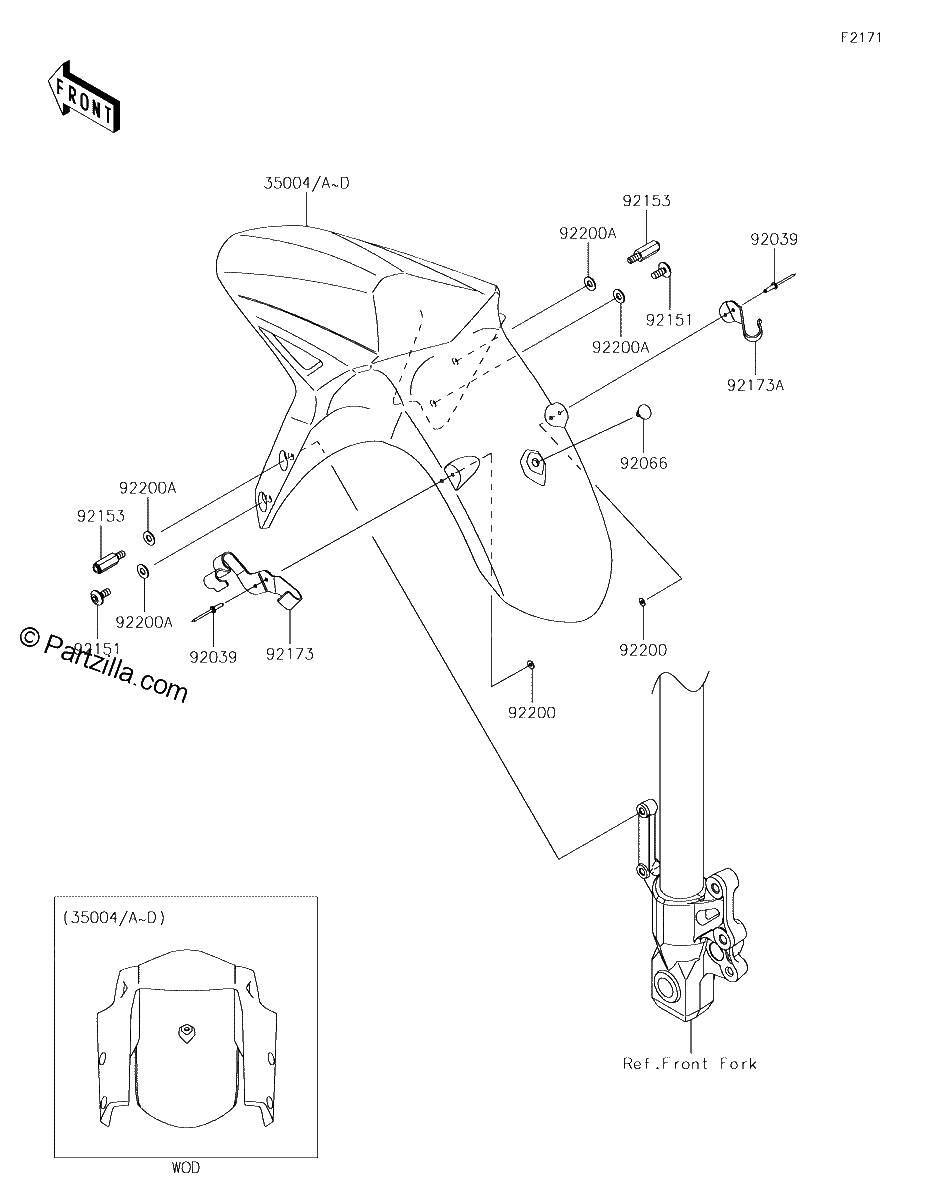 Diagrama de FRONT FENDER S