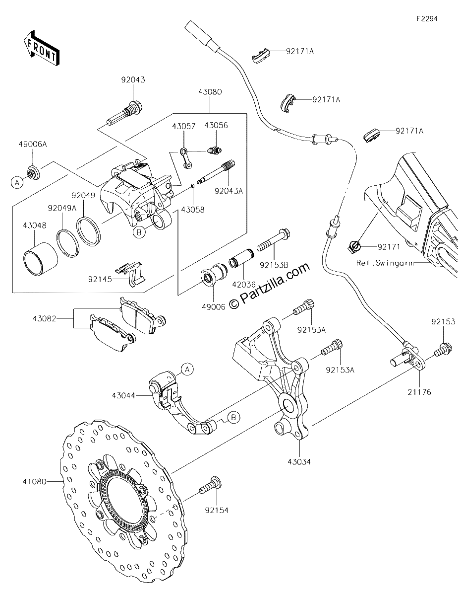 Diagrama de REAR BRAKE