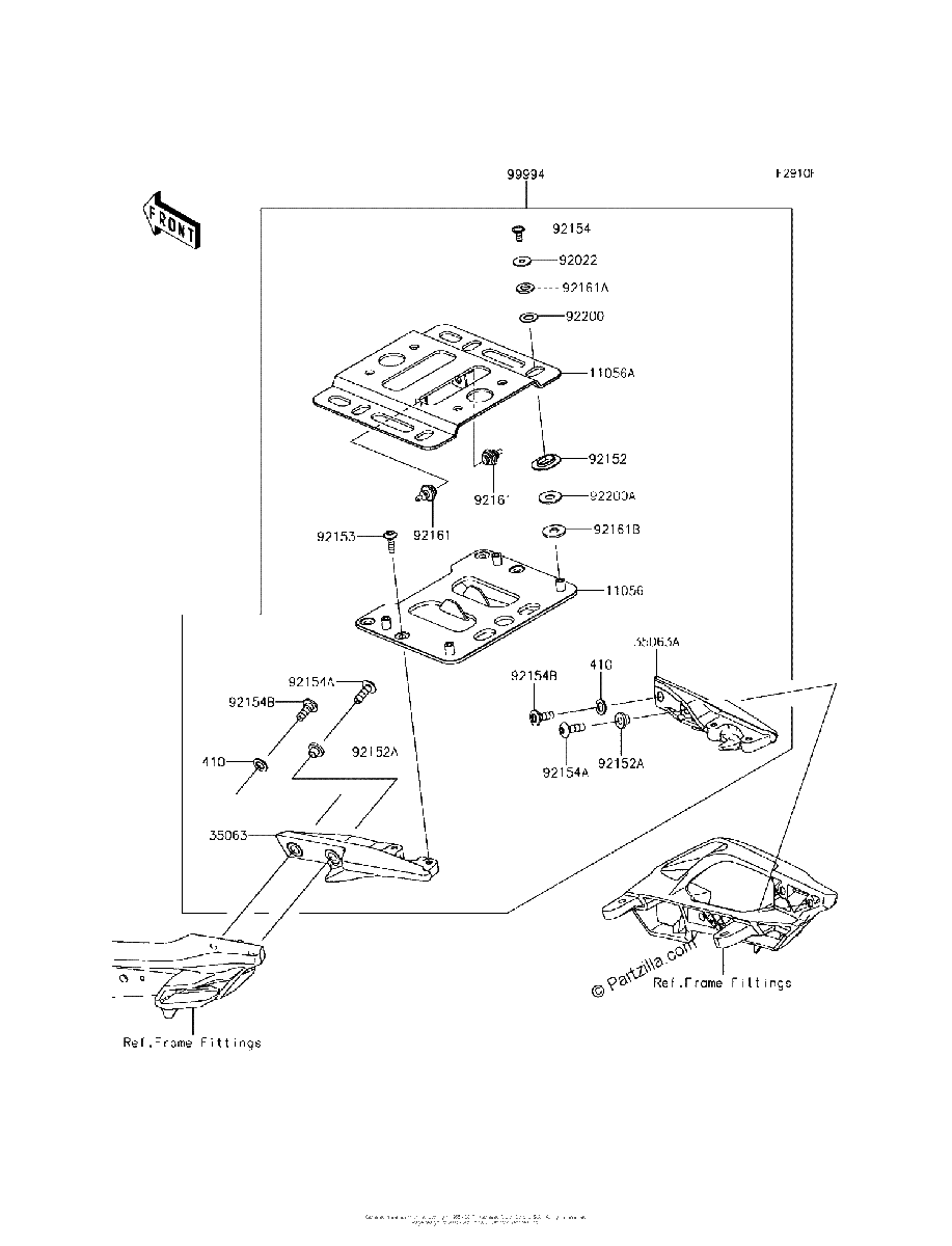 Diagrama de ACCESSORY TOPCASE BRACKET