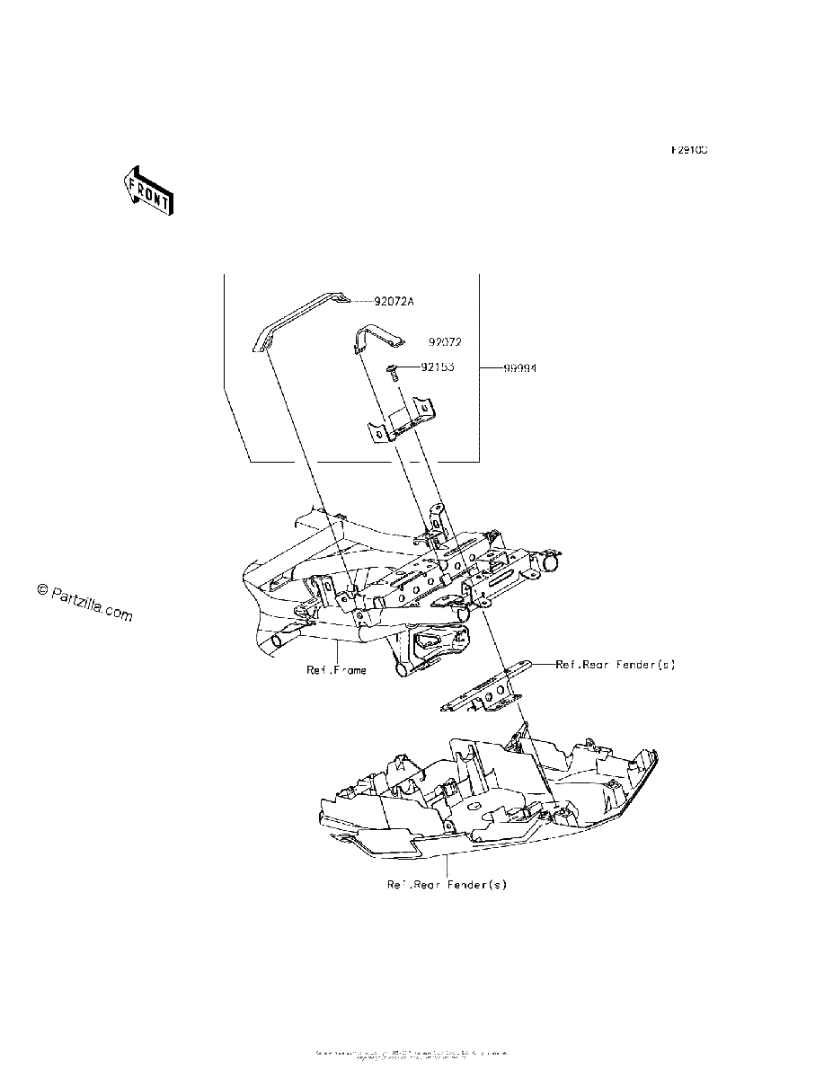 Diagrama de ACCESSORY U LOCK BRACKET