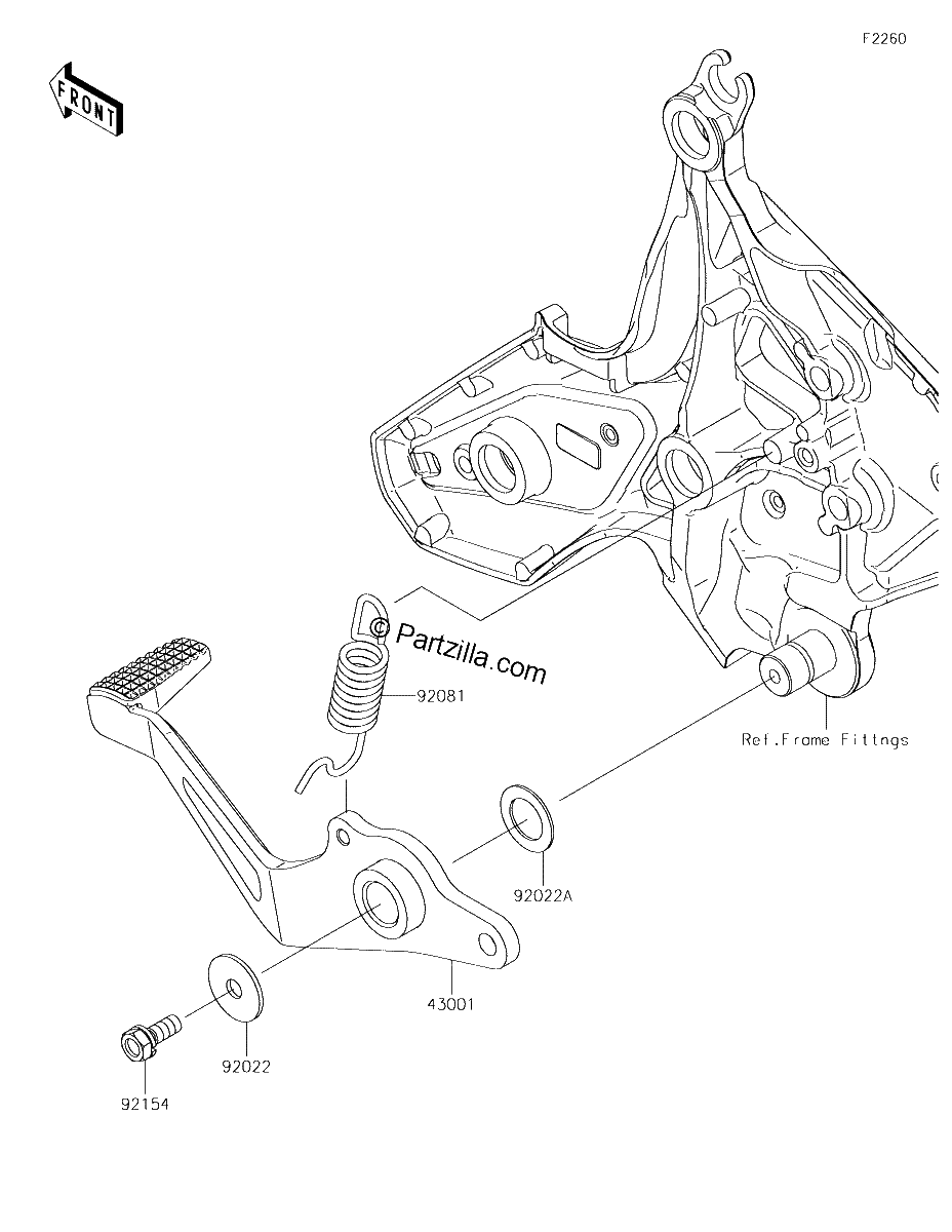 Diagrama de BRAKE PEDAL