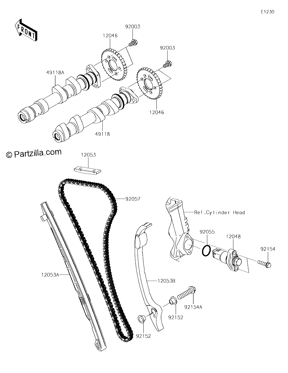 Diagrama de CAMSHAFT S TENSIONER