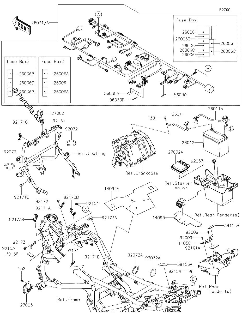 Diagrama de CHASSIS ELECTRICAL EQUIPMENT