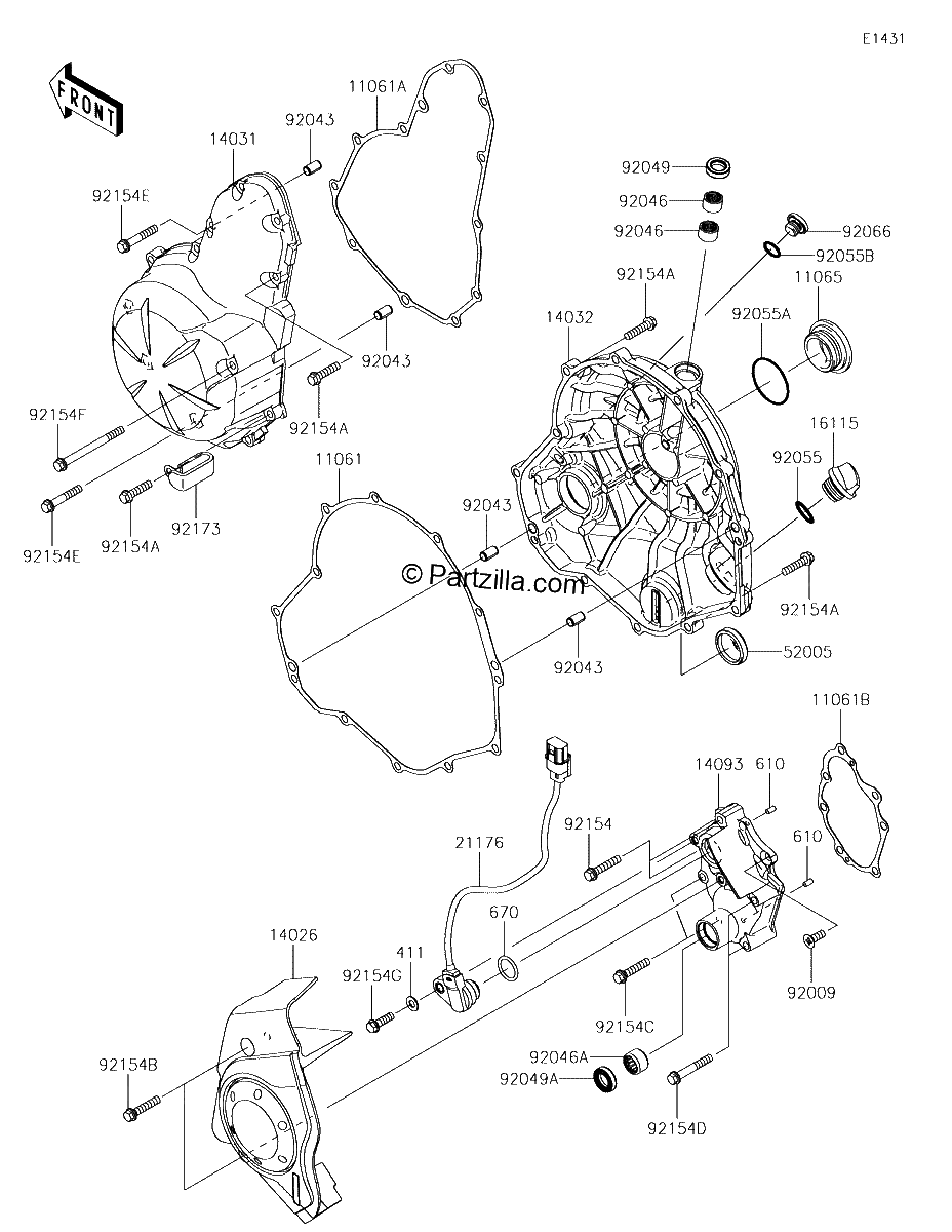 Diagrama de ENGINE COVER S