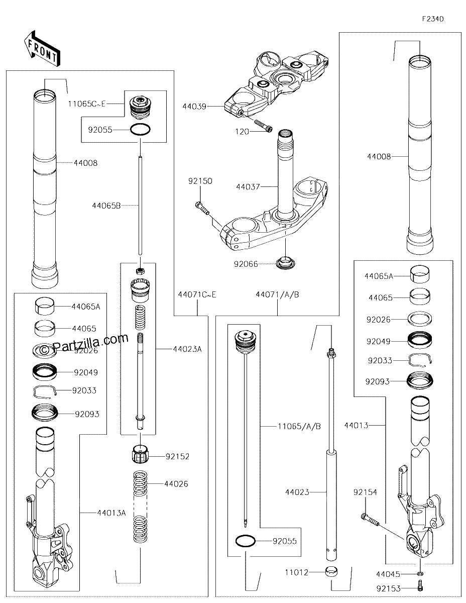Diagrama de FRONT FORK