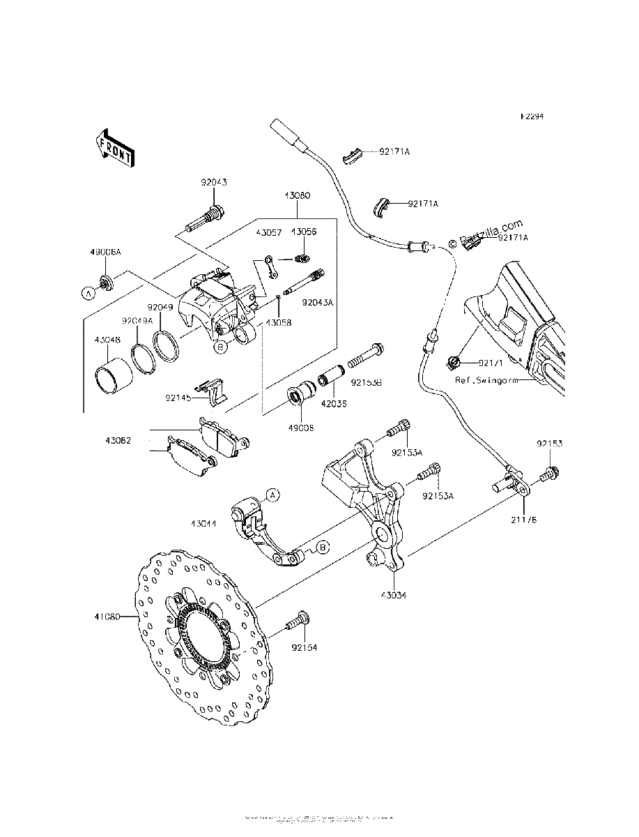Diagrama de REAR BRAKE