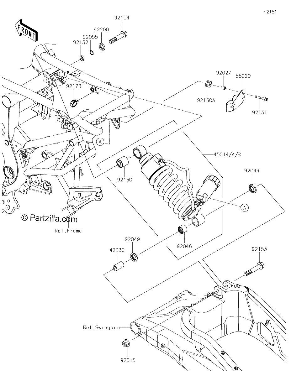 Diagrama de SUSPENSION SHOCK ABSORBER