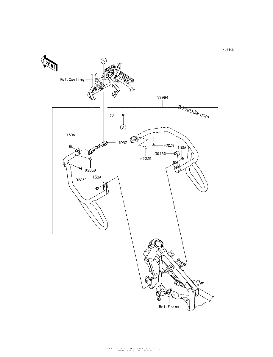 Diagrama de ACCESSORY ENGINE GUARD