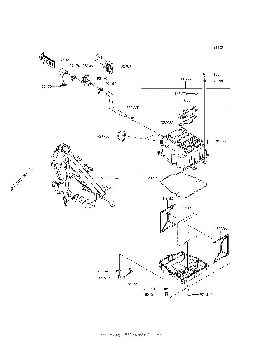 Diagrama de AIR CLEANER