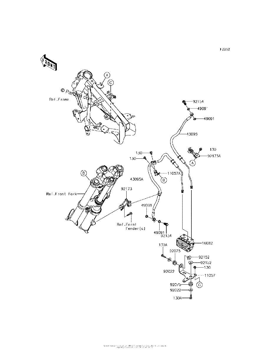 Diagrama de BRAKE PIPING