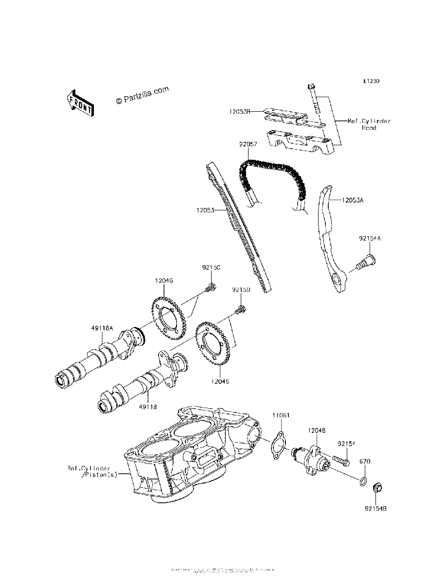 Diagrama de CAMSHAFT S TENSIONER