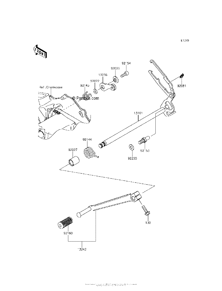 Diagrama de GEAR CHANGE MECHANISM