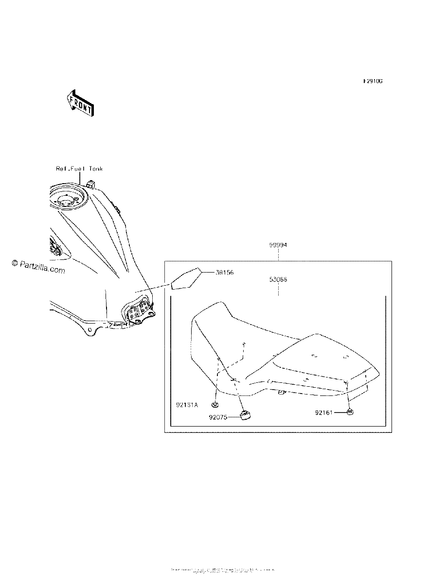 Diagrama de ACCESSORY HIGH SEAT