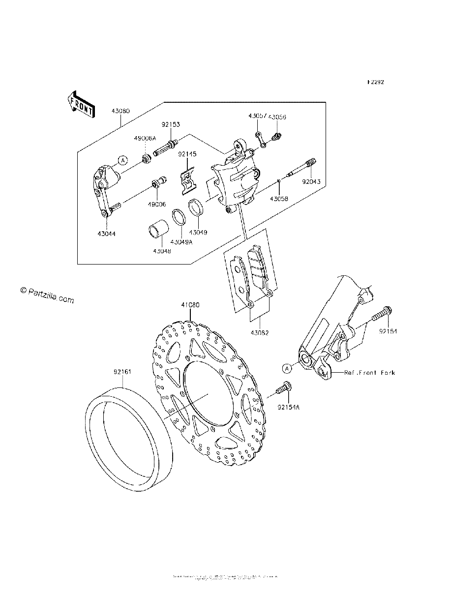 Diagrama de FRONT BRAKE