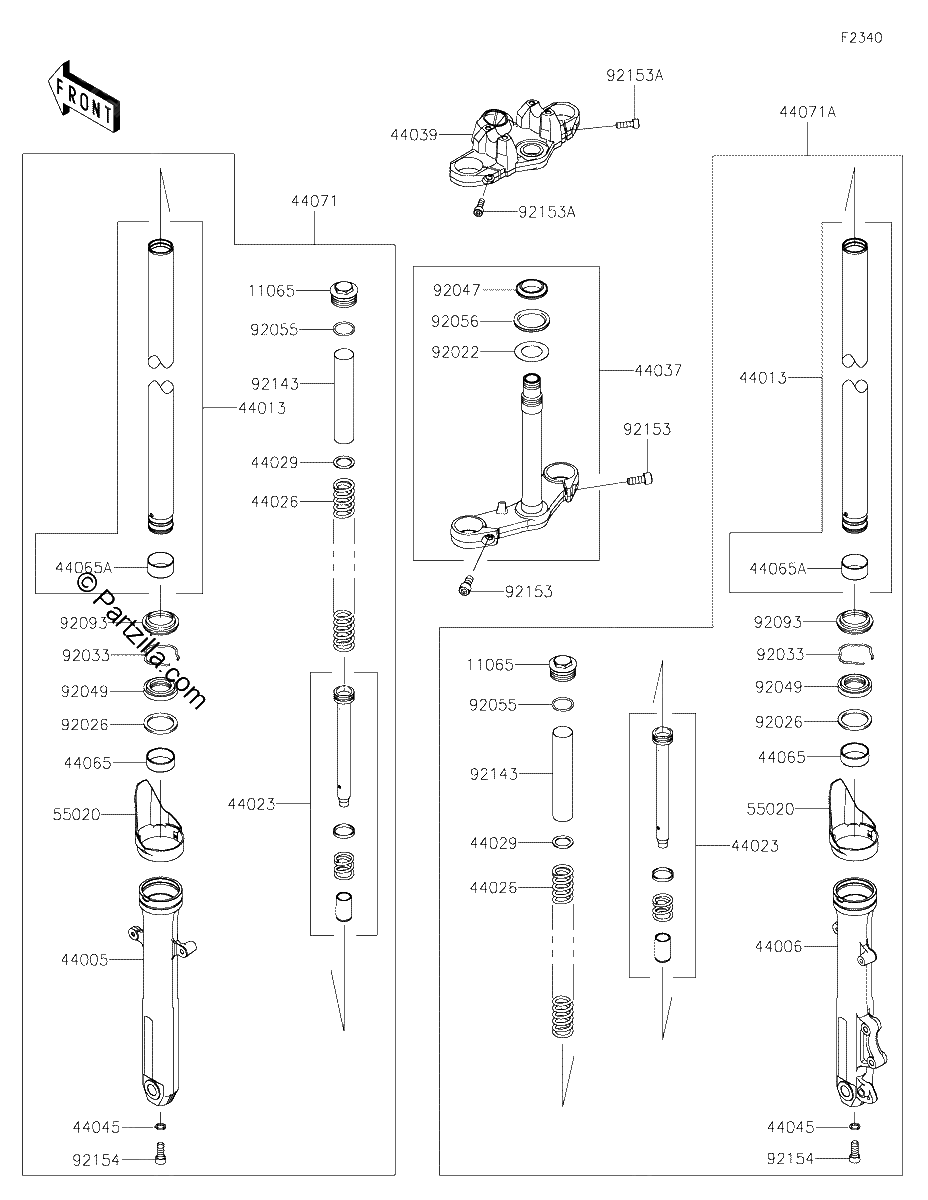 Diagrama de FRONT FORK