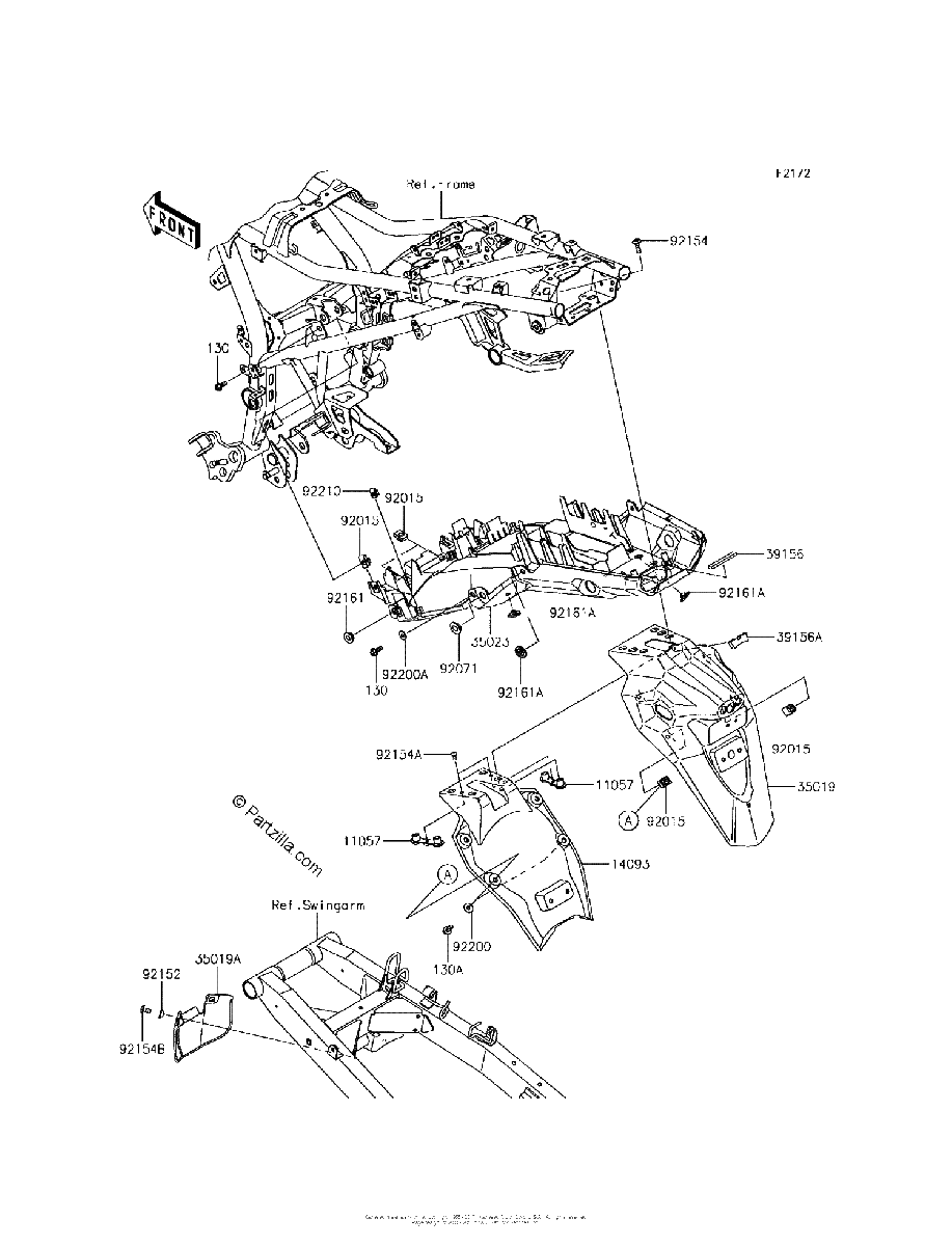 Diagrama de REAR FENDER S