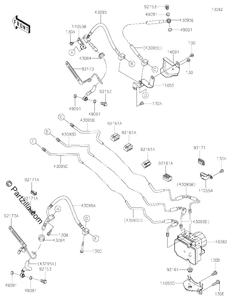 Diagrama de BRAKE PIPING
