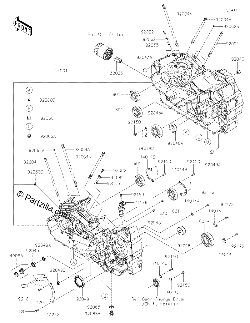 Diagrama de CRANKCASE