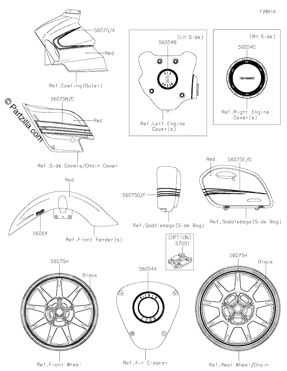 Diagrama de DECALS RED KHF
