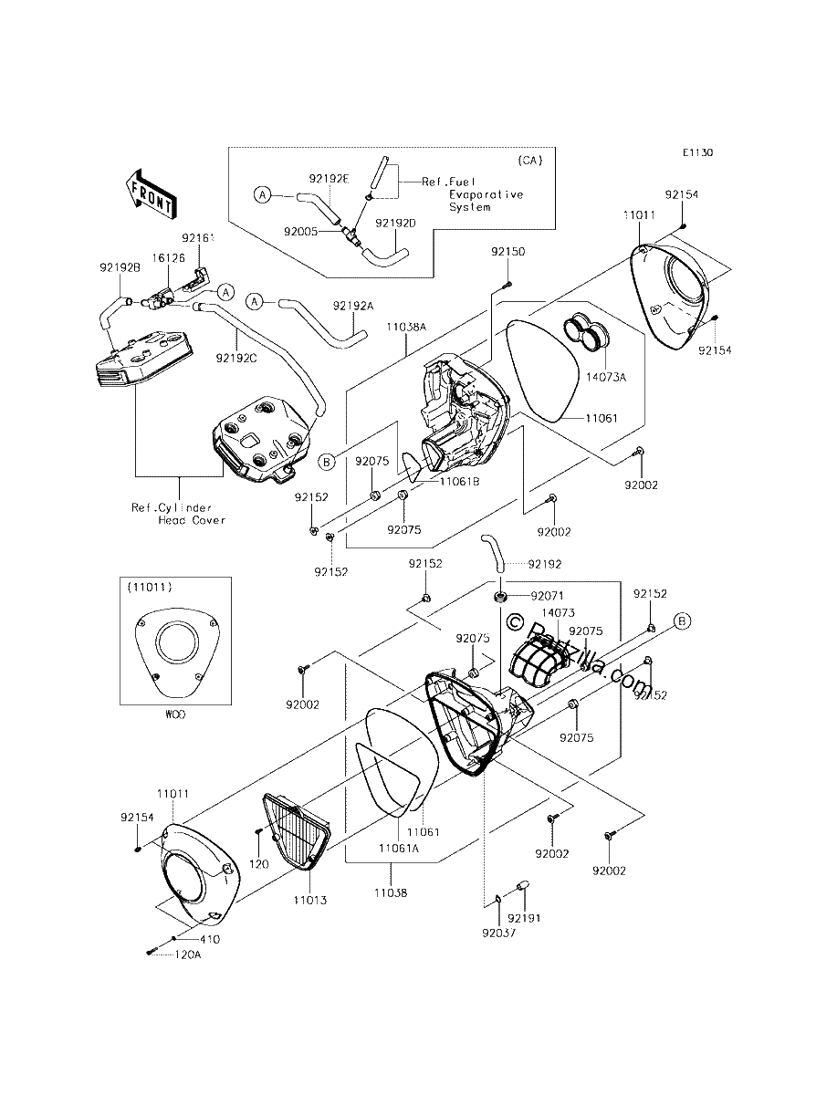 Diagrama de AIR CLEANER