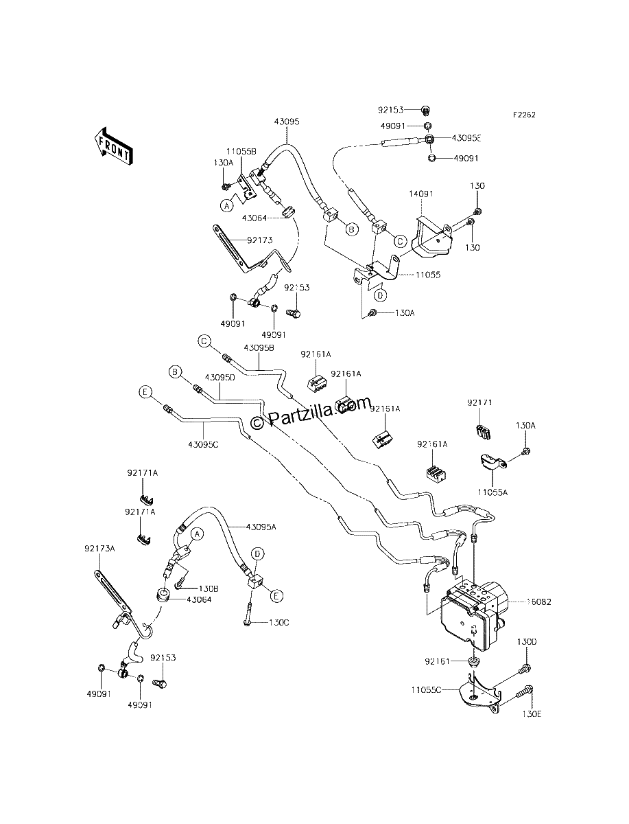 Diagrama de BRAKE PIPING