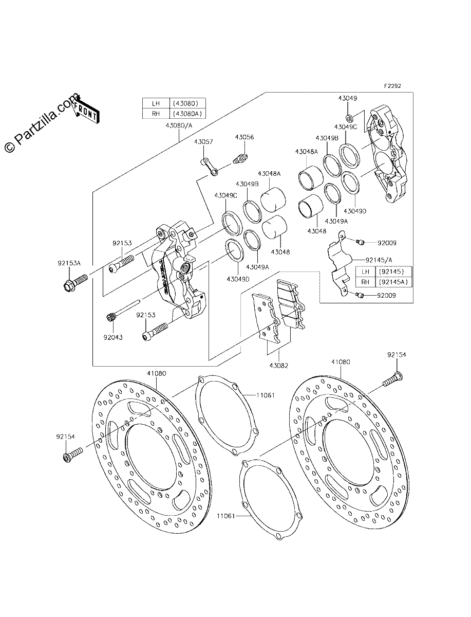 Diagrama de FRONT BRAKE