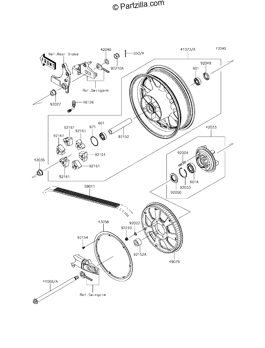 Diagrama de REAR WHEEL CHAIN