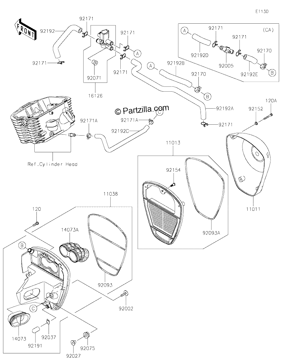Diagrama de AIR CLEANER
