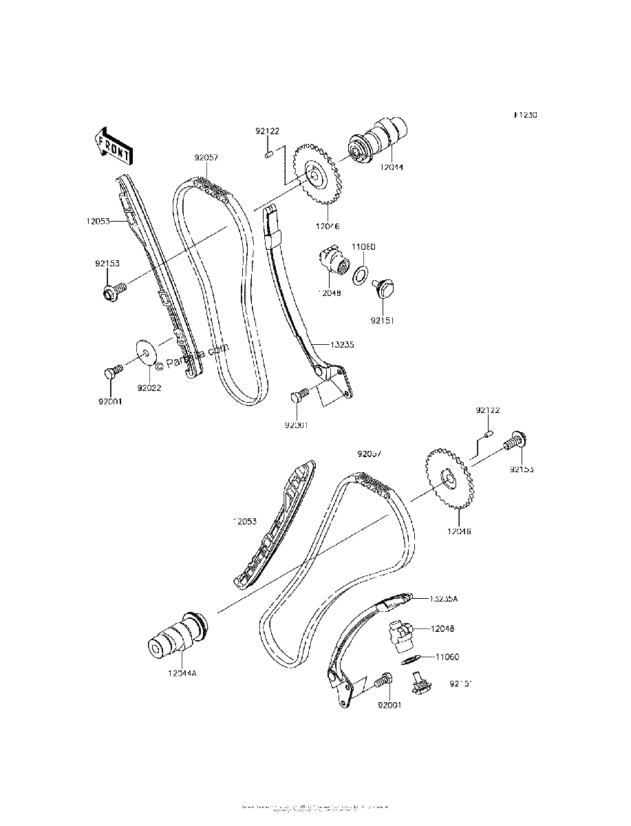 Diagrama de CAMSHAFT S TENSIONER