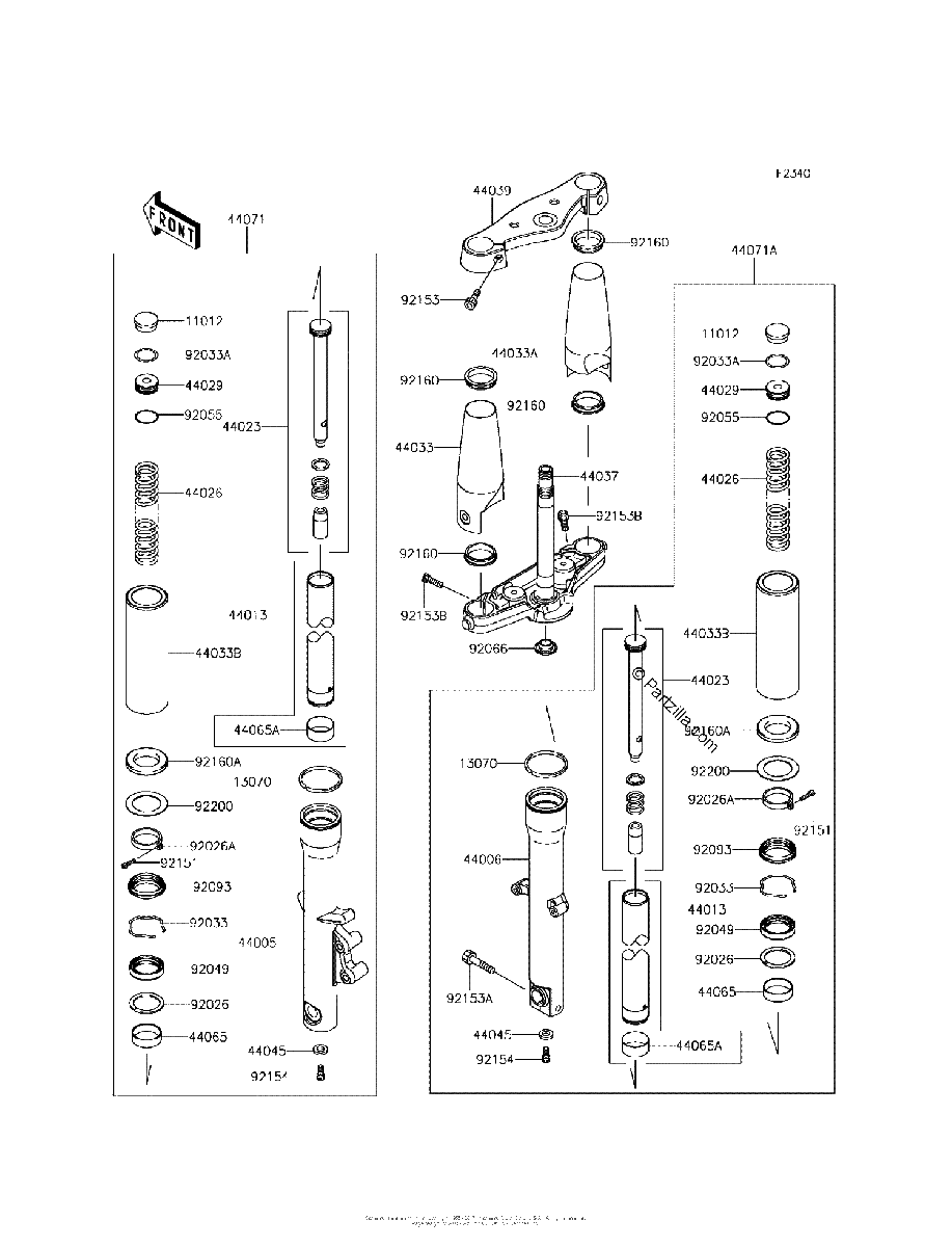 Diagrama de FRONT FORK
