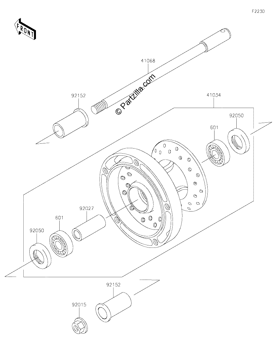 Diagrama de FRONT WHEEL