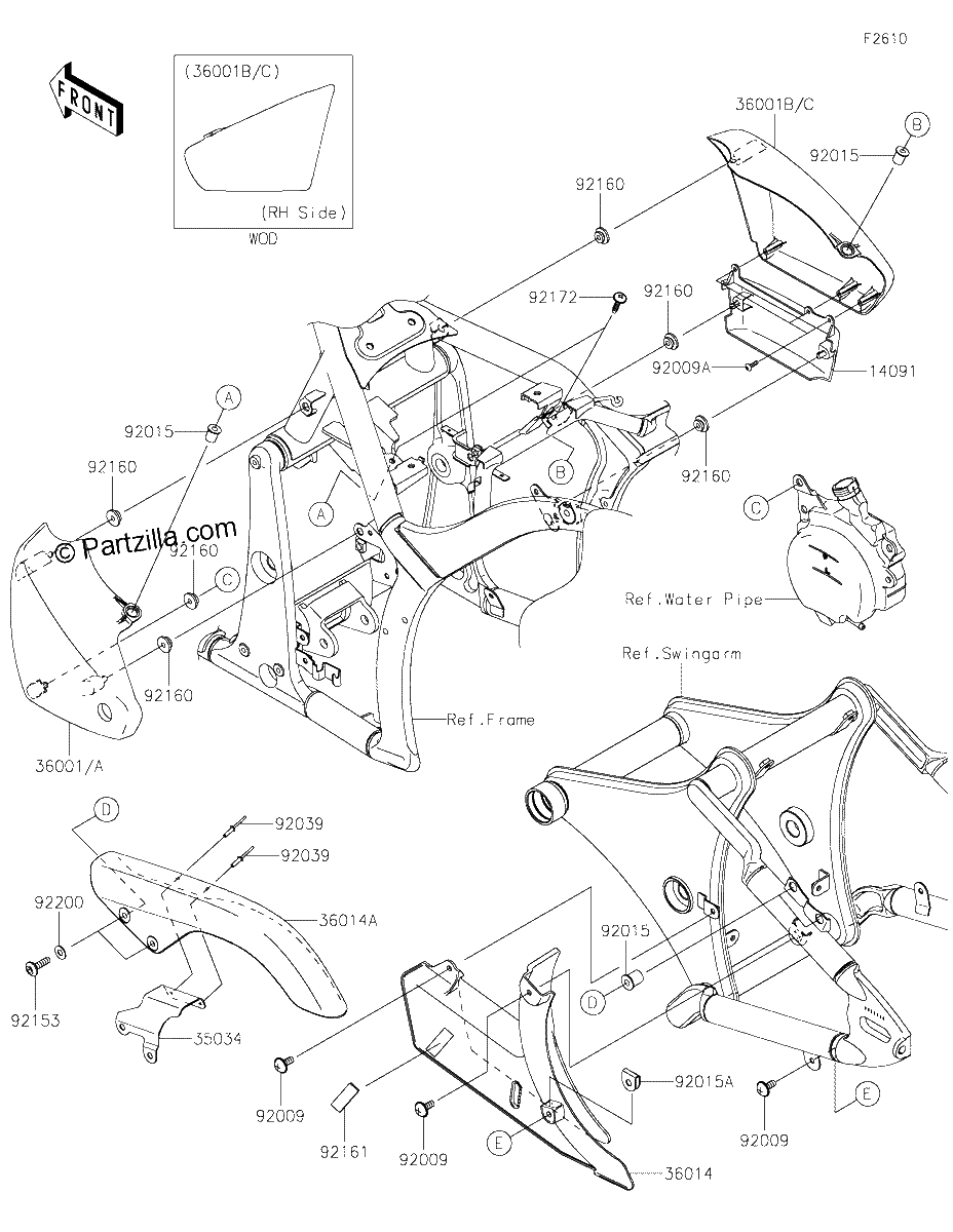 Diagrama de SIDE COVERS CHAIN COVER