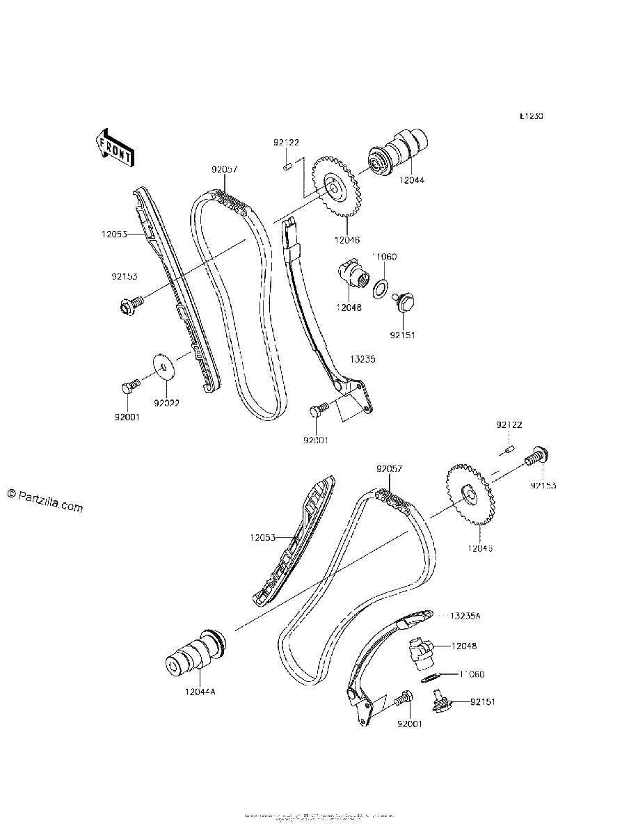 Diagrama de CAMSHAFT S TENSIONER