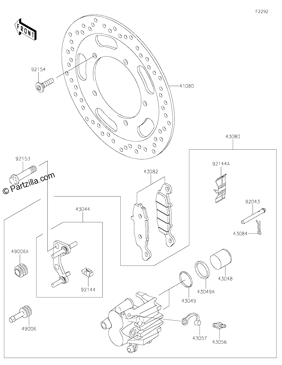 Diagrama de FRONT BRAKE