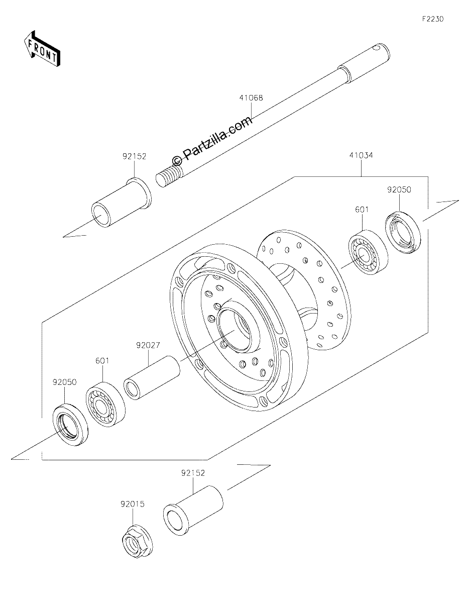 Diagrama de FRONT WHEEL