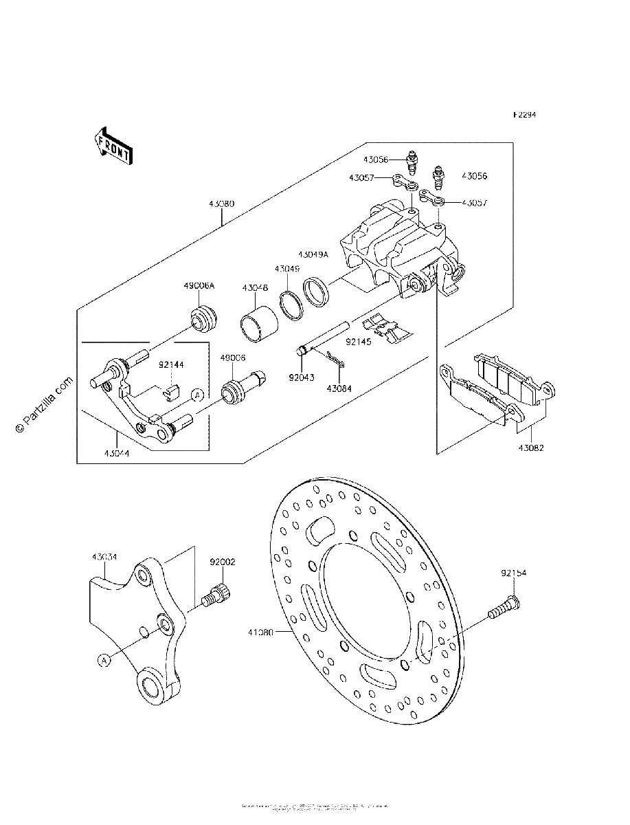 Diagrama de REAR BRAKE