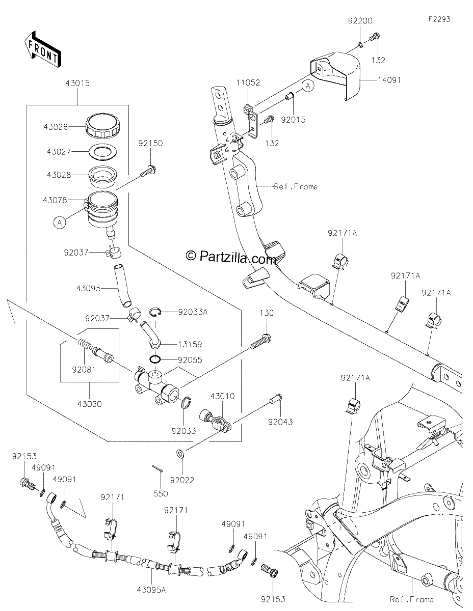 Diagrama de REAR MASTER CYLINDER