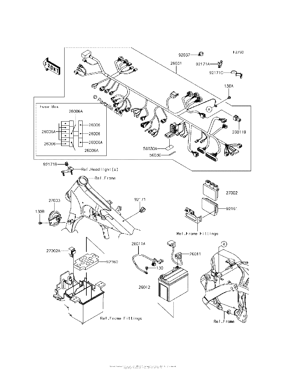 Diagrama de CHASSIS ELECTRICAL EQUIPMENT