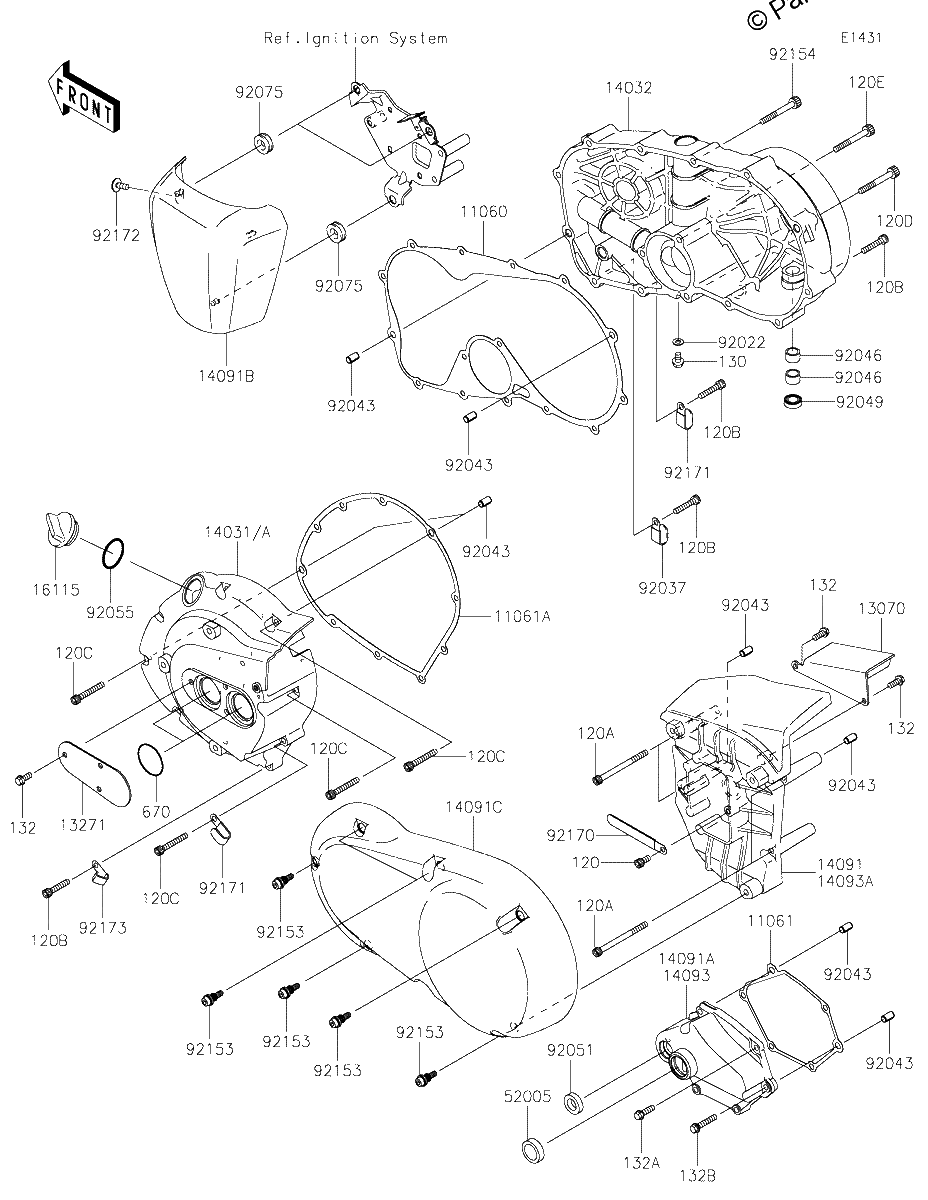 Diagrama de ENGINE COVER S