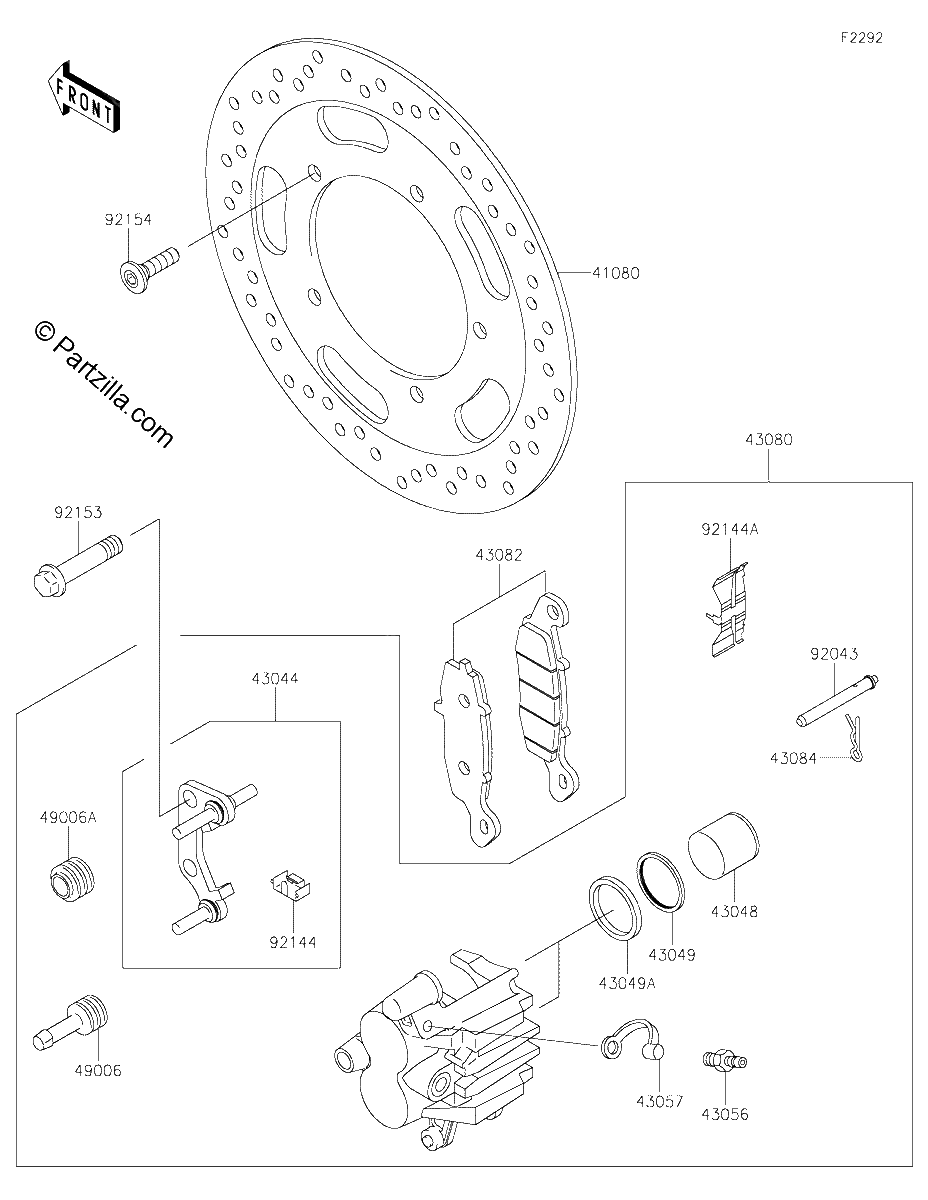 Diagrama de FRONT BRAKE